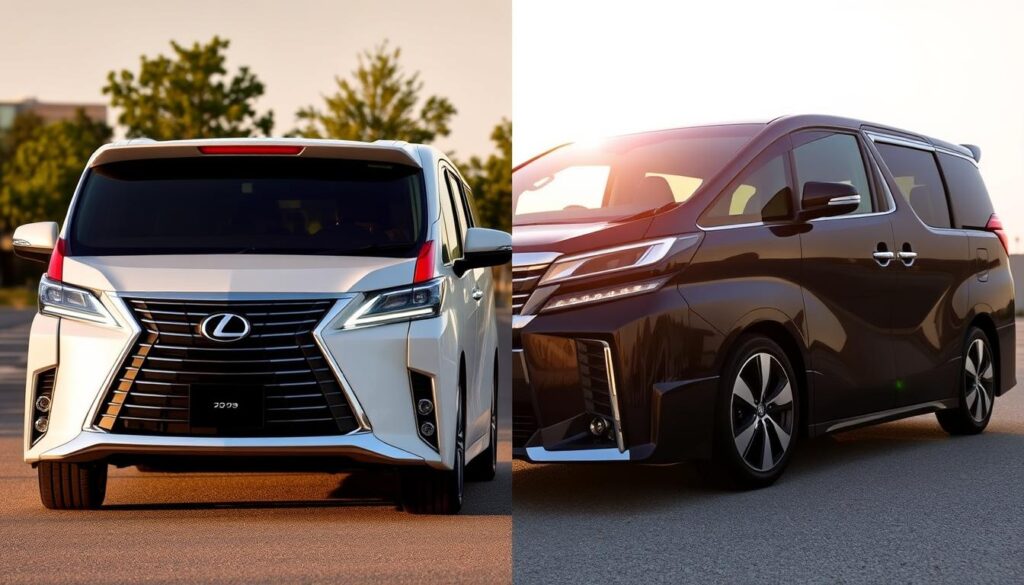lexus lm350 vs toyota vellfire hev